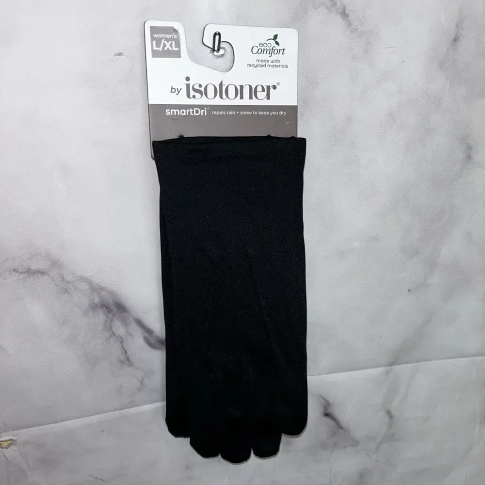 NWT Isotoner Warm Fleece Lining Stretch Cold Weather Stretch Gloves S13